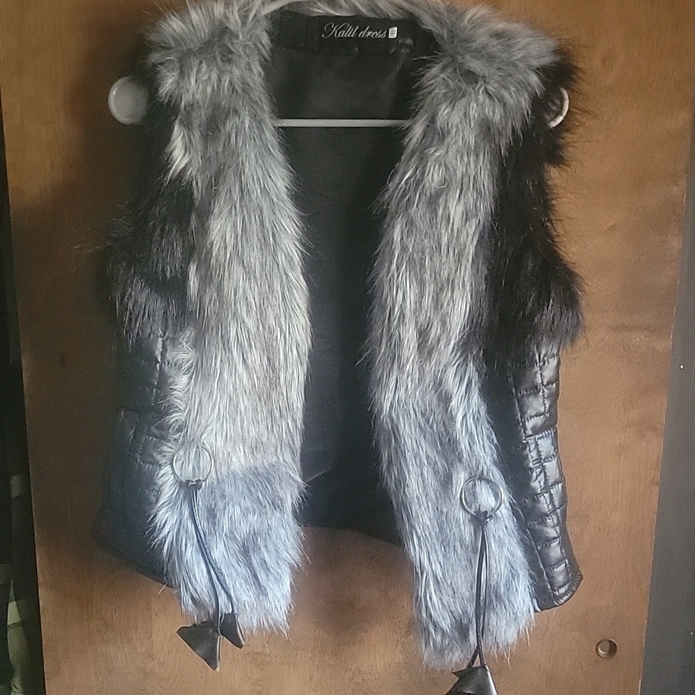 Faux fur vest